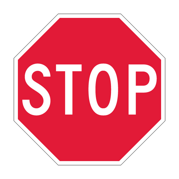 USA Stop Sign Red Octagon